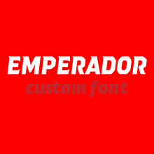 Emperador (Custom font). Projekt z dziedziny T i pografia użytkownika Quique Ollervides - 04.08.2014