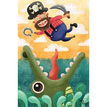 Ilustración infantil 003. Un proyecto de Diseño, Diseño de personajes, Diseño gráfico e Ilustración tradicional de Jota Man - 16.10.2016