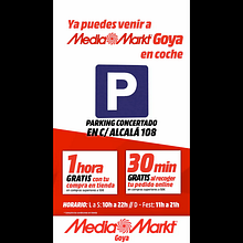 Cartel Promocional Parking Media Markt Goya. Un proyecto de Diseño de David Páramo Reina - 18.10.2016