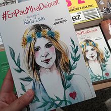 Ilustración de portada y letterings del libro "En Pau m'ha deixat" de Núria Casas . Ilustrasi tradisional proyek oleh Marina Muñoz García - 10.19.2015