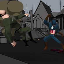 CAPITAN AMERICA. Un proyecto de 3D, Animación, Cine, vídeo, televisión y VFX de juan david morales luna - 20.10.2016