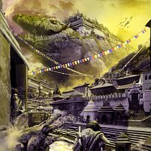 Matte-Painting, Crocodile City. 2015. Un projet de Conception de personnages, Photographie, Illustration traditionnelle, Pa, sagisme , et Peinture de Jesús Romero García - 08.05.2015