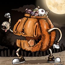 TRIQUI TRIQUI HALLOWEEN !!!!! QUIERO TRIPAS PARA MI !!!! . Un progetto di Illustrazione tradizionale di Guacala Studio - 21.10.2016
