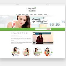 Web Beatriz Larrea Health Coach. Un progetto di Web development, Direzione artistica, Design e Web design di Alex Blanco Asencio - 01.10.2017
