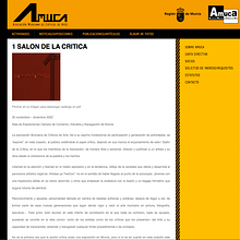 web AMUCA, Asociación Murciana de Críticos de Arte. Web Design project by Diana Escribano Henarejos - 11.19.2010