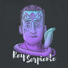 Rey Serpiente Ilustración. Fine Arts, Calligraph, Art Direction, Design, Character Design, Traditional illustration, and Advertising project by Sergio Kian - 10.24.2016