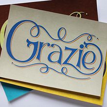 Grazie: Los secretos dorados del lettering. Graphic Design, Calligraph, Design, Traditional illustration, T, and pograph project by María Laura Damiani Figueroa - 10.24.2016