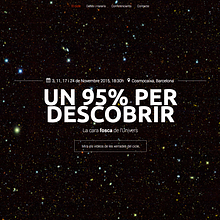 Vídeo Camara en las conferencias del IFAE la cara fosca de l'univers. Video project by Kilian Figueras Torras - 11.10.2015