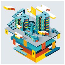 Rock & roll city. Projekt z dziedziny  Manager art, st, czn, Projektowanie graficzne, Trad, c i jna ilustracja użytkownika Erik Gonzalez - 26.10.2016