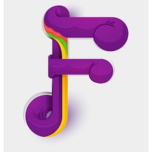 Letra F. Calligraph, Design, Graphic Design, Writing, Traditional illustration, Advertising, T, and pograph project by Maikel Martínez Pupo - 10.26.2016