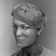 Claire underwood. 3D, e Escultura projeto de Ada Ferran Rubies - 26.10.2016