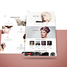 Peluquería I - Diseño disponible. Un progetto di Web design di Melanie Nogué Fructuoso - 26.10.2016