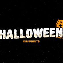 Halloween Miniprints. Traditional illustration, Screen Printing, T, and pograph project by Salmorejo studio - 10.28.2016