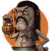 Feliz Halloween piche pendejo !!!! . Un progetto di Illustrazione tradizionale di Guacala Studio - 28.10.2016