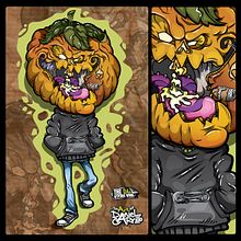 Dulce o Trick ! . Animation, Character Design, and Traditional illustration project by Daniel Carrillo - 10.30.2016