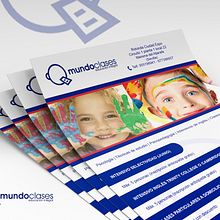 Flyer Mundoclases Ein Projekt aus dem Bereich Grafikdesign, Marketing und Werbung von Manuel Ortiz Domínguez - 20.04.2015