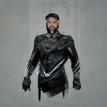 Superman Black suit / Henry Cavill. Film, and Character Design project by Ismael Alabado - 10.31.2016