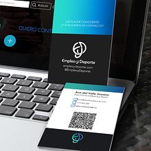 ¡Un placer conocerte! · Empleo y deporte Business Card. Br, ing, Identit, Design, and Graphic Design project by Ana del Valle Seoane - 11.02.2016