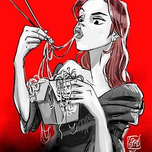 Más inktober 2016. Chicas!. Un progetto di Illustrazione tradizionale di Josep Giró - 02.11.2016