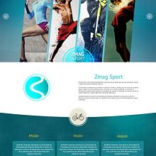 Pagina web - Zmag Sport. Un projet de Webdesign de Josue Muñoz Echeverría - 02.11.2016