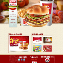 Pagina web - Wendys. Un proyecto de Diseño Web de Josue Muñoz Echeverría - 02.11.2016