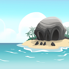 BG design Video-game combat - Pirate island + platform. Animation, Fine Arts, Comic, and Game Design project by Marta sanchez - 05.31.2016