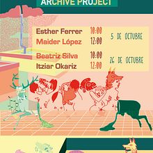 Cartel "Proyecto Archivo" para la Universidad del Pais Vasco. Un proyecto de Bellas Artes, Caligrafía, Diseño gráfico e Ilustración tradicional de Raquel Requejo - 04.11.2016