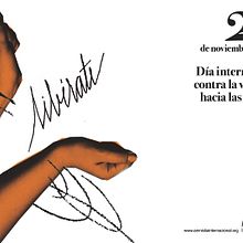 Cartel para el día internacional contra la violencia hacia las mujeres. Calligraph, Collage, and Graphic Design project by Raquel Moya Escribano - 11.06.2015