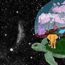 Mundodisco, mi versión.. Un projet de Beaux Arts, Design , Design graphique et Illustration traditionnelle de Elvira Miguel Domínguez - 07.11.2016