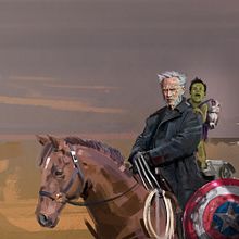 OLD MAN LOGAN / CLINT EASTWOOD. Film, and Comic project by Ismael Alabado - 11.09.2016