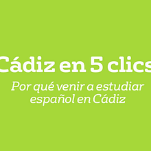 CÁDIZ EN 5 CLIC :: Escuela de Idiomas CLIC (Cádiz). Film, Video, TV, Education, Motion Graphics, Photograph, Post-production, and Video project by Javi de Lara - 06.12.2015