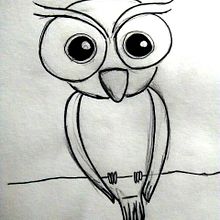 ilustracion buho. Un proyecto de Cómic, Diseño e Ilustración tradicional de Eva Gonzalez Rubio - 11.11.2016