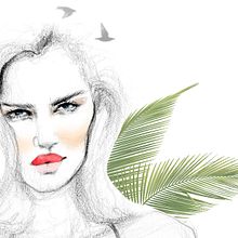 Tropical vibes.. Artes plásticas e Ilustração tradicional projeto de Nazareth dos Santos - 11.11.2016