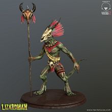 Lizardman. 3D, Animation, Game Design, To, Design, and Character Design project by Hector Lucas - 01.30.2016