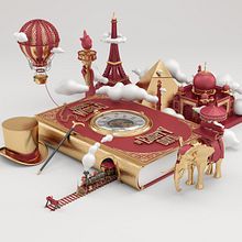 LA VUELTA AL MUNDO EN 80 DÍAS. 3D project by Conspiracystudio - 10.14.2016