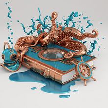 20.000 LEGUAS DE VIAJE SUBMARINO. 3D project by Conspiracystudio - 10.13.2016