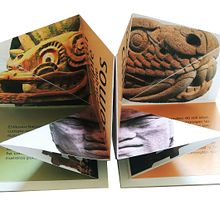Propuesta de folleto para 50 aniversario del Museo Nacional de Antropología e Historia de México. Design, Editorial Design, and Graphic Design project by Eliza Escalante - 04.05.2014