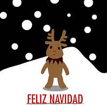 Postal animada para Navidad. Projekt z dziedziny  Animacja, Design, Projektowanie postaci, Projektowanie graficzne, Trad, c, jna ilustracja i Multimedia użytkownika Judith Engelhardt Moya - 16.11.2016