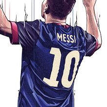 LIONEL MESSI. Traditional illustration project by Dani Blázquez - 11.16.2016