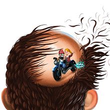 Seskavel - Pérdida de cabello. Un proyecto de Ilustración tradicional y Publicidad de Rafa Mata - 27.06.2016