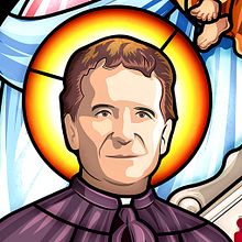 DON BOSCO EN EL CENTENARIO VILLENA 1917-2017 Vidriera. Een project van  Beeldende kunst,  Ontwerp, Interieurontwerp, Traditionele illustratie y  Infographics van Luis Gomariz - 16.11.2016