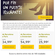 Vueling - Copywriting. Een project van Cop y writing van Aurelio Medina - 16.05.2015