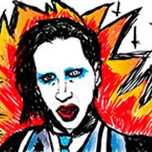 Marilyn Manson. Un progetto di Illustrazione tradizionale di Rocio Horta - 17.11.2016