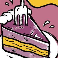 (Diseño skate) Take care, take cake. Graphic Design, and Traditional illustration project by Ana F. Rull - 11.17.2016