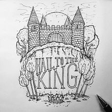 Hail to the king - illustration.. Design, and Traditional illustration project by Pablo Barrera Martinez - 11.17.2016