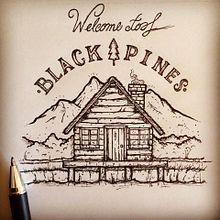 Welcome to Blackpines.. Graphic Design, and Traditional illustration project by Pablo Barrera Martinez - 11.17.2016