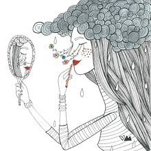 Libro para colorear. Traditional illustration project by Verónica Maraver - 11.12.2016
