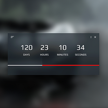 #DailyUI Challenge - #014 - Countdown Timer. Un proyecto de UX / UI de Miguel Ángel Rodríguez - 13.11.2016