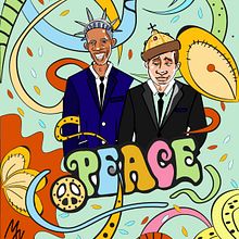 Ilustración Paz. Un proyecto de Diseño, Diseño gráfico e Ilustración tradicional de Margarita Noskova - 18.11.2016