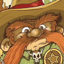 Sheriff Ein Projekt aus dem Bereich Bildende Künste, Comic, Design von Figuren, Grafikdesign und Traditionelle Illustration von Fernando Sala Soler - 20.11.2016